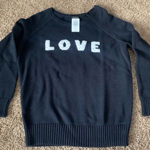 Torrid LOVE Sweater NWT size 10 m/l 00